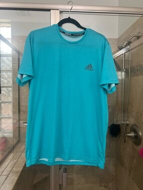 adidas Men’s Teal Performance Short Sleeve Tee